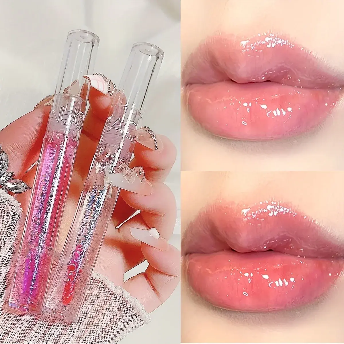Lip Gloss Rich Micro-glitter Moisturizing And Hydrating Mirror Lip Glaze Lip Balm Colored Lipstick With Flash