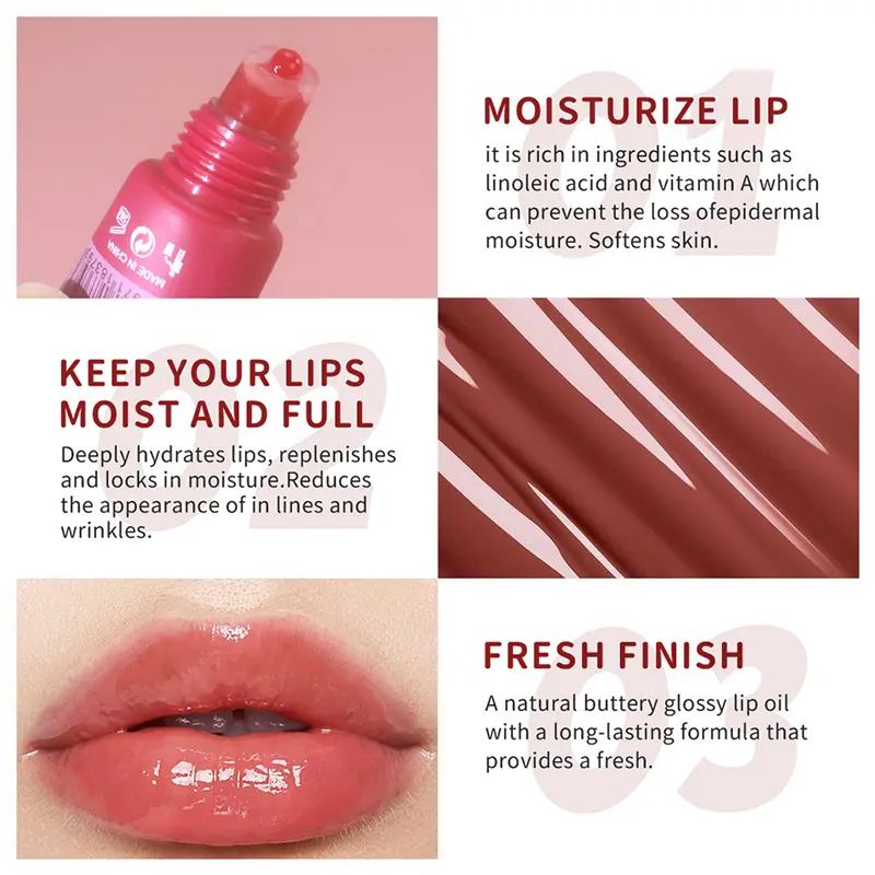 SAM SUGAR 5-Color Lip Gloss Set: Hydrating Butter Formula with High-Gloss Finish -Liquid Lipstick for Water-Light Shine and Soft