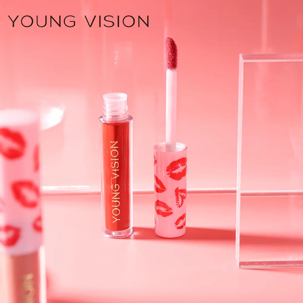 YOUNG VISION 12 color matte velvet lip gloss, non stick to cup, non fading lip gloss, liquid lipstick