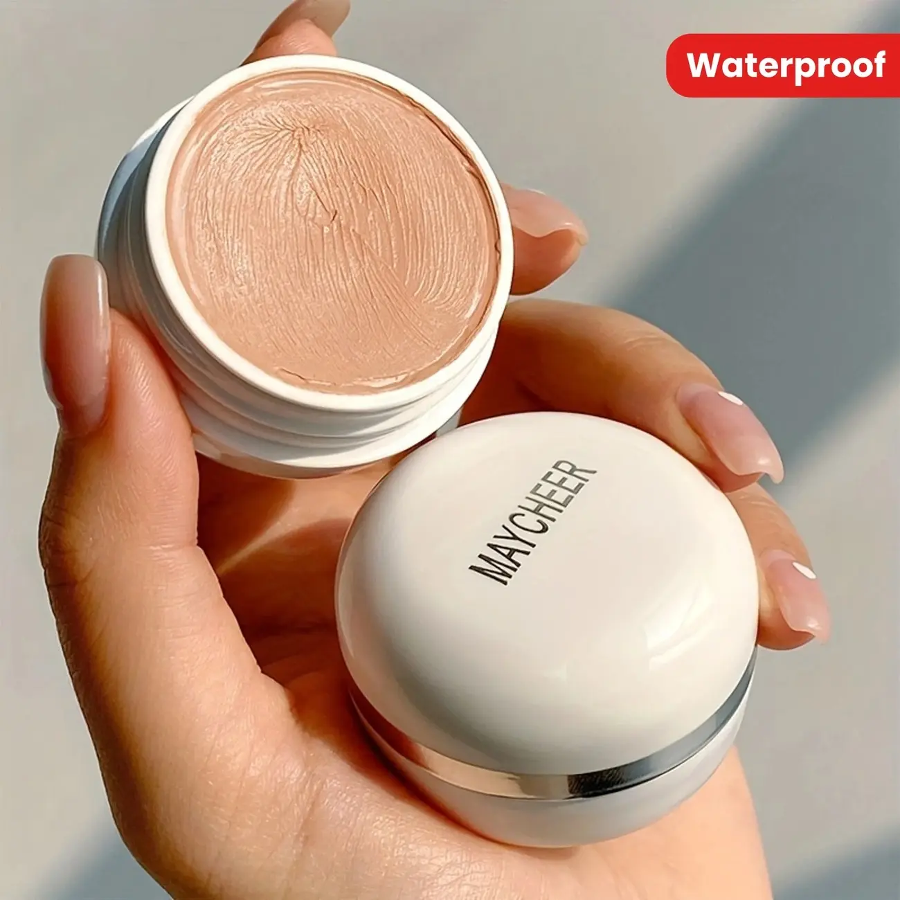 High Coverage Concealer Cream,Concealer For Dark Circles Acne Marks Spot Freckles Blemishes,Long Wear Waterproof Liquid Cream