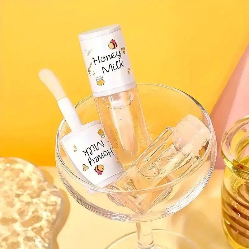 Hydrating Peach Oolong Lip Balm,Long-Lasting Moisturizing Lip Oil, Silky And Rich Prevents Lips from Drying Cracking Softens Lip