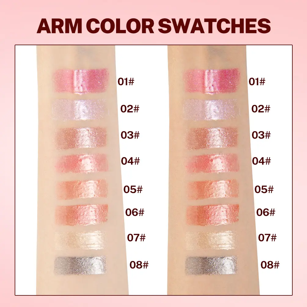 QIBEST Sparkling Diamond Lip Gloss Mirror Moisturizing Non-Sticky Cup Long Lasting Shimmer Lip Glaze Glitter Liquid Lipstick
