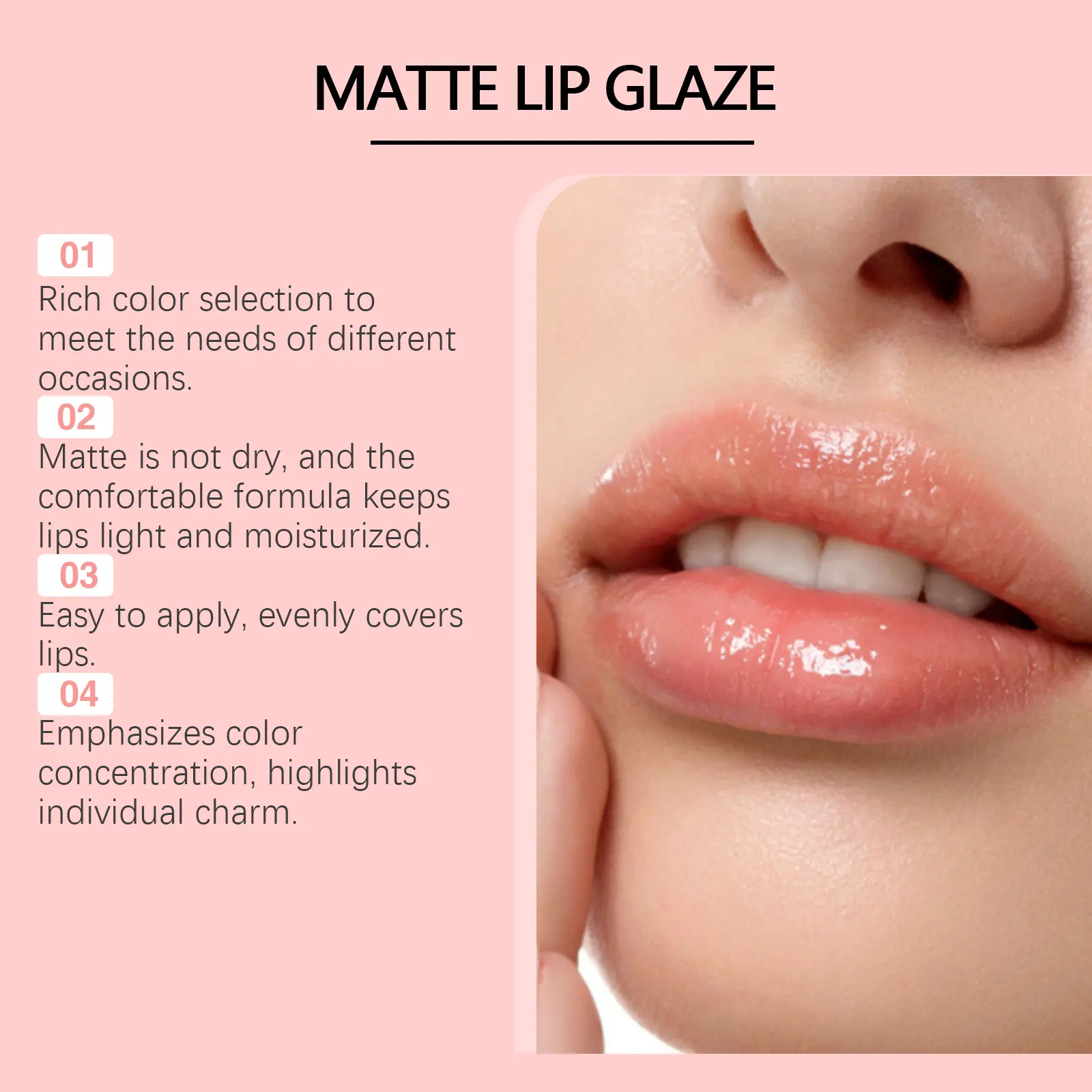 Cute Fluffy Lip Mud Matte Finish Lightweight Texture And Long-lasting Makeup Lipstick Glaze Non-Stick Cup Making It Look White
