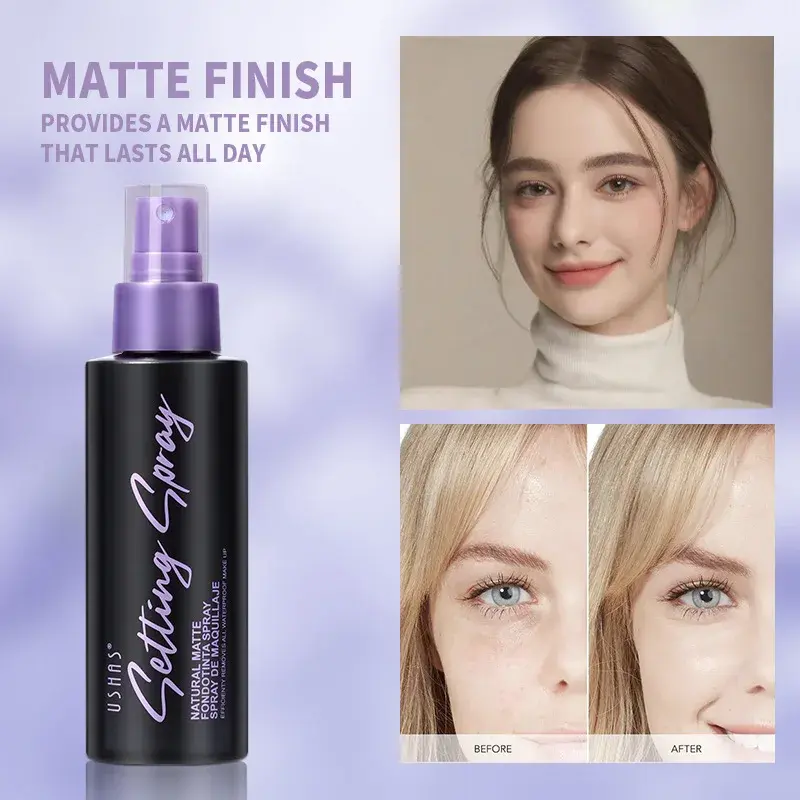 110ml Waterproof Makeup Setting Spray Long-Lasting Oil-Free Natural Finish for Face - Anti-Sweat Beauty Hold Spray