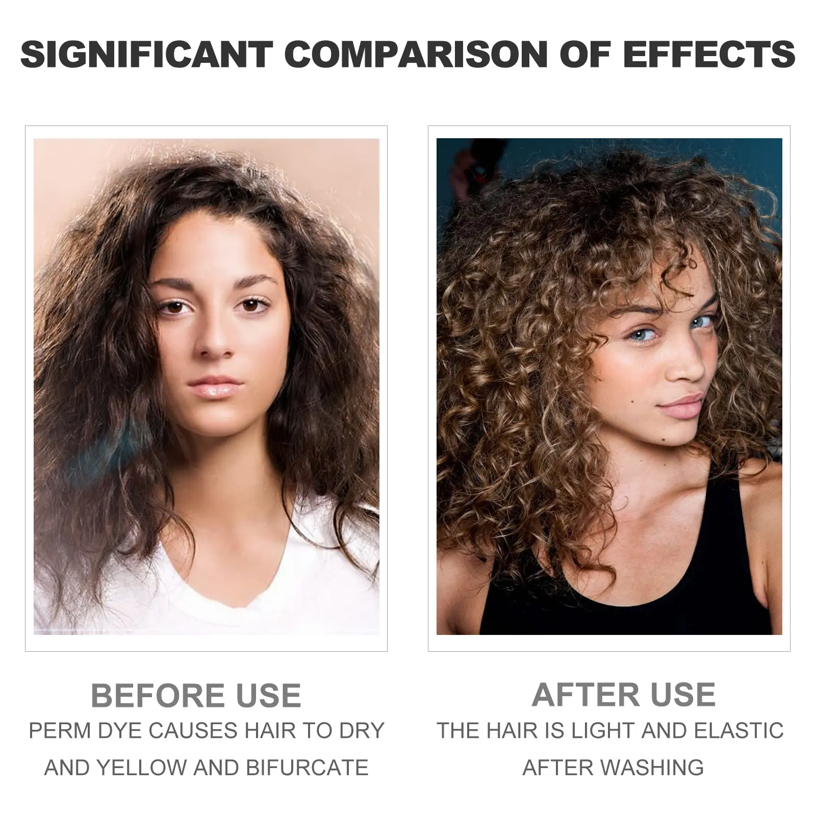 EELHOE 30ml Curly Hair Styling Mousse Moisturizing Anti-Frizz Fluffy Lasting Styling Hair Foam Increase Elasticity for Dry Hair