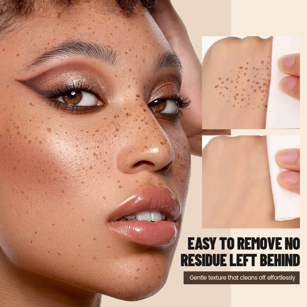 5 Point Air Cushion Liquid Freckles Stamp Pen Natural Stereo Lifelike Freckles Pen Waterproof Non-smudged Fake Spot Makeup Tool
