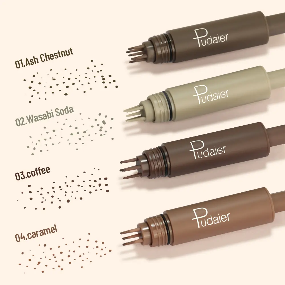 5 Point Air Cushion Liquid Freckles Stamp Pen Natural Stereo Lifelike Freckles Pen Waterproof Non-smudged Fake Spot Makeup Tool