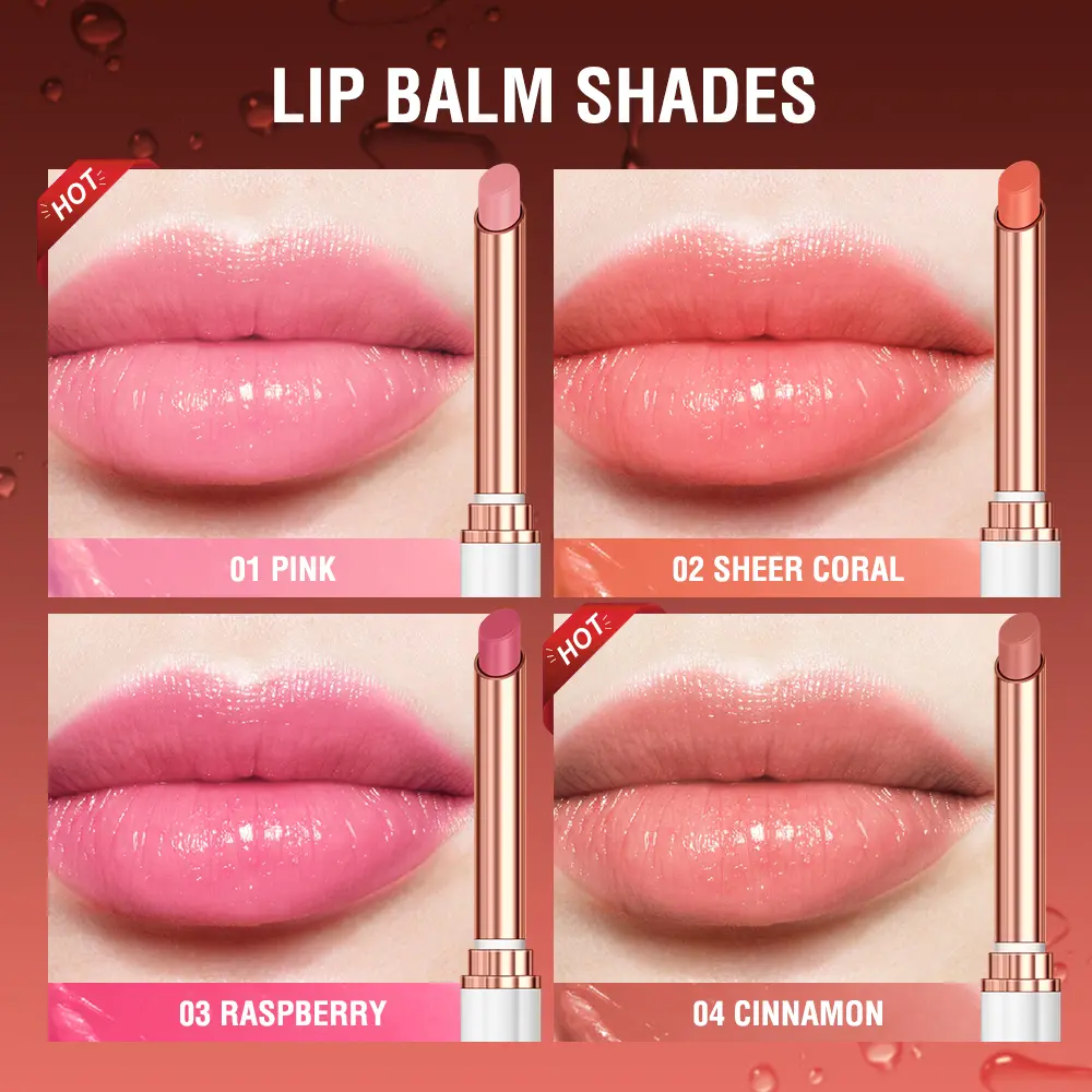 O.TWO.O Moisturizing Lip Balm Color Changing Batom Natural Beeswax Lipstick Nutritious Lip Care For Daily
