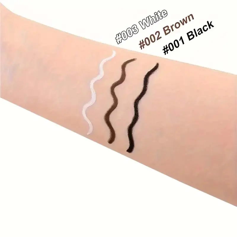 3pcs/Silky Black Brown Eyeliner Smooth Waterproof and Sweatproof Long-lasting