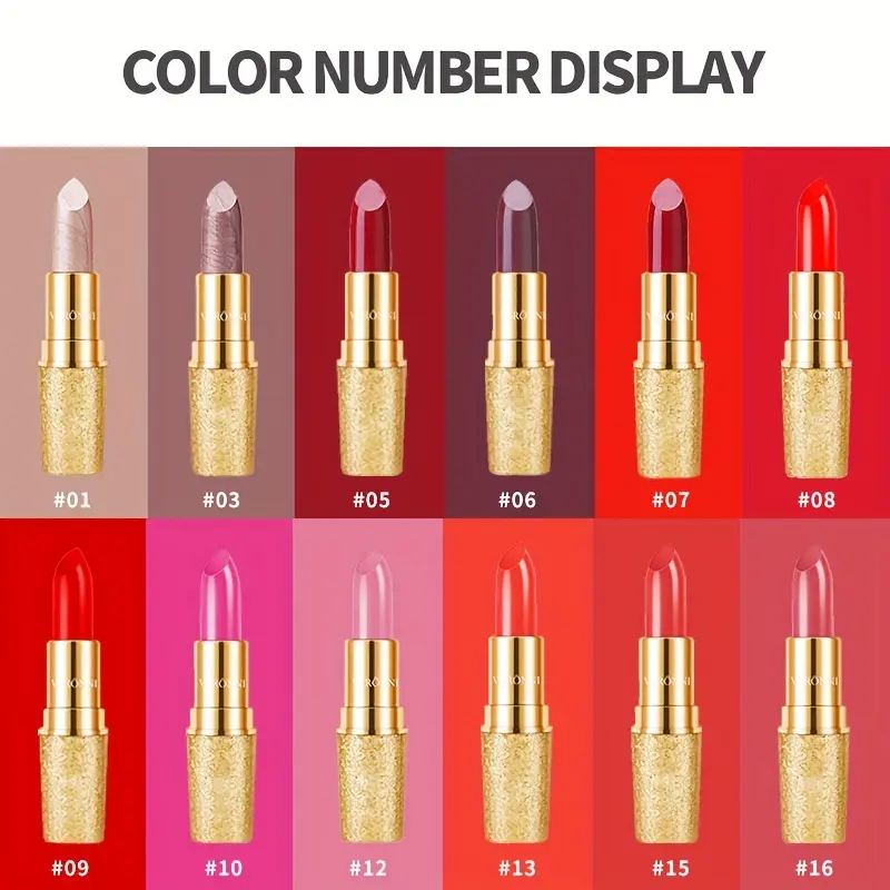 17 Colors of Long-lasting Lip Gloss Palette Moisturizing Lipstick Colorful Sexy Women Lip Gloss Waterproof Smooth Lip Stick