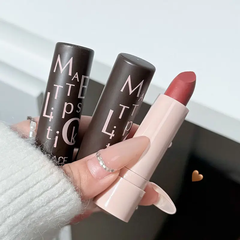 Vintage Party Velvet Matte Lipstick Rose Cream Silky Finish Long-Lasting Waterproof Full Coverage Nude Lip Tint Balm Make Up