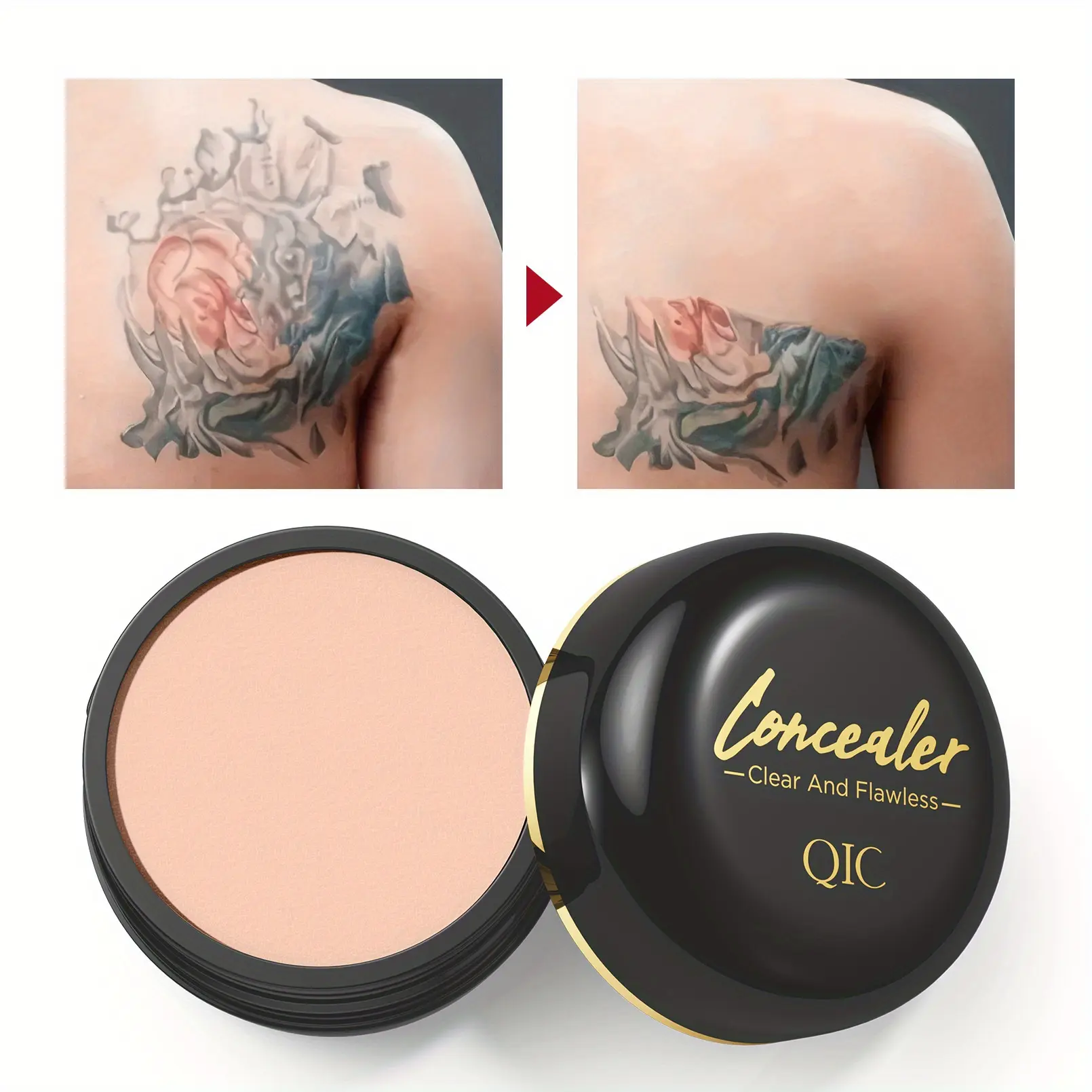 Full Coverage Concealer Cream,Waterproof,Matte Finish for All Skin Tones,Hides Scars & Dark Spots,Long-Lasting,Multi-Color