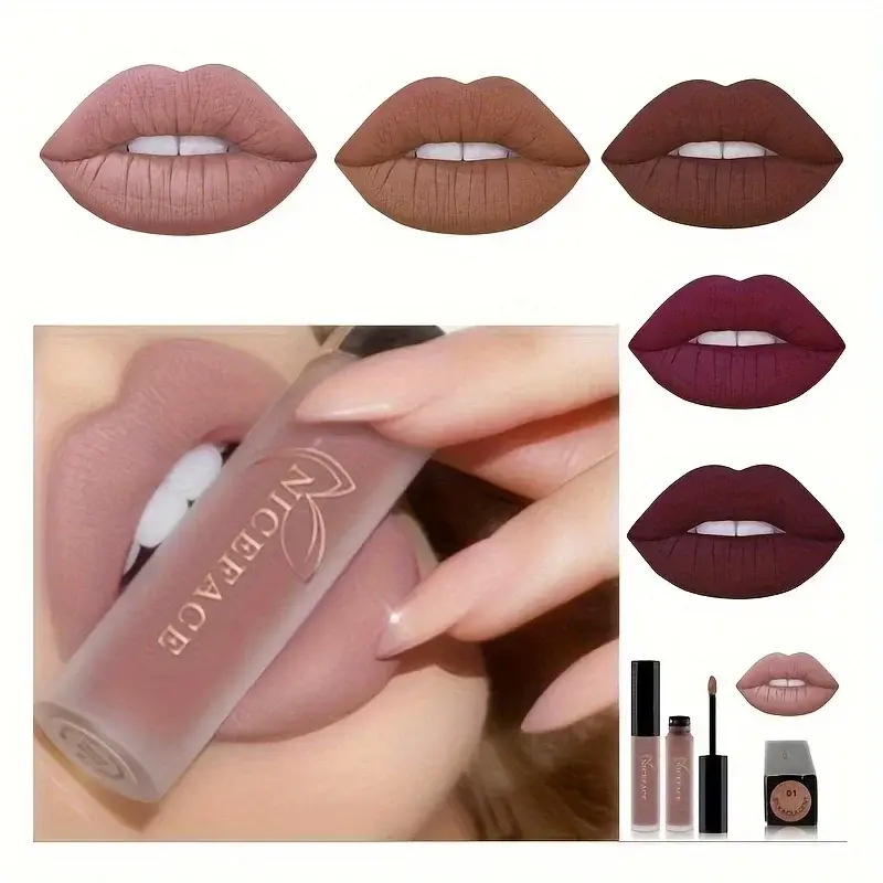 20 Colors Optional, High Pigmented Matte Velvet Lip Glaze - Long-Lasting, Smudge-Proof, Non-Moisturizing Liquid Lipstick 1pc