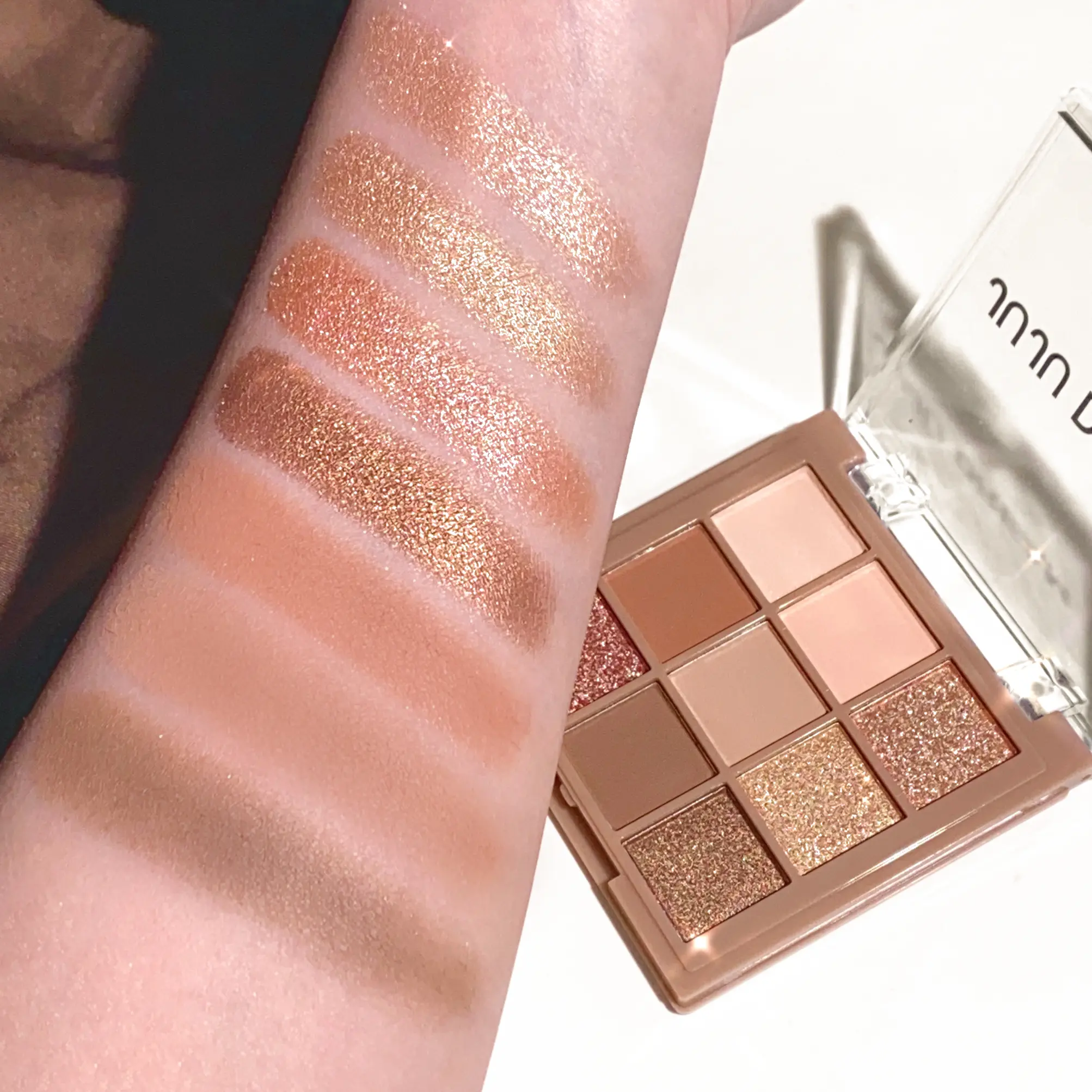 9 Color Eyeshadow Palette Matte Shimmer – Waterproof Long-Lasting Natural Nude Makeup Cocoa Brown Korean Style Eye Look