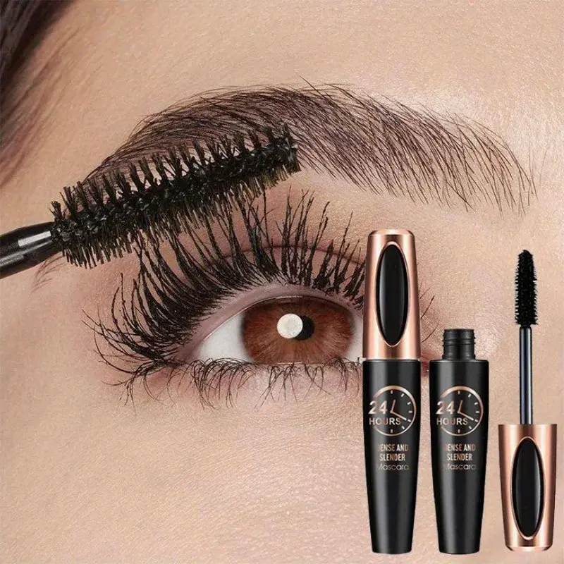 8D Mascara Thick Long Curling Waterproof Sweatproof 24h Lasting Effect Non-Smudge