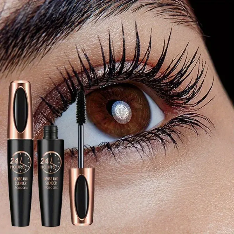 8D Mascara Thick Long Curling Waterproof Sweatproof 24h Lasting Effect Non-Smudge