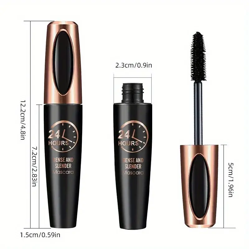 8D Mascara Thick Long Curling Waterproof Sweatproof 24h Lasting Effect Non-Smudge