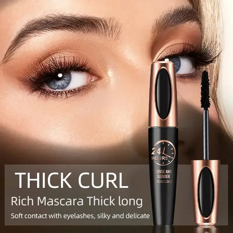 8D Mascara Thick Long Curling Waterproof Sweatproof 24h Lasting Effect Non-Smudge