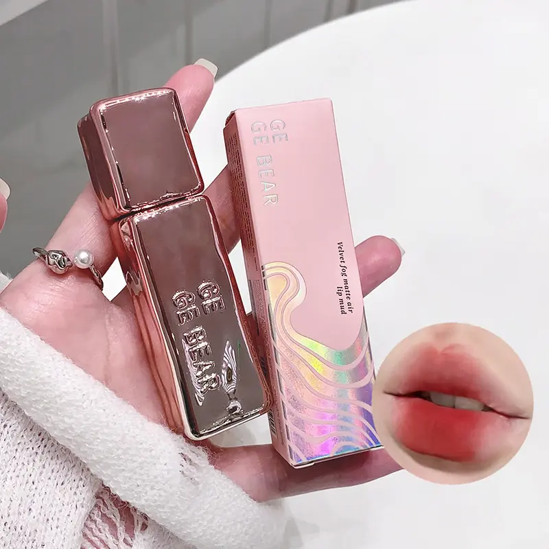 GegeBear Velvet Matte Air Lip Mousse: Long-Lasting, Non-Fading Formula-Natural Look with a Dewy High-Shine Finish for a Radiant