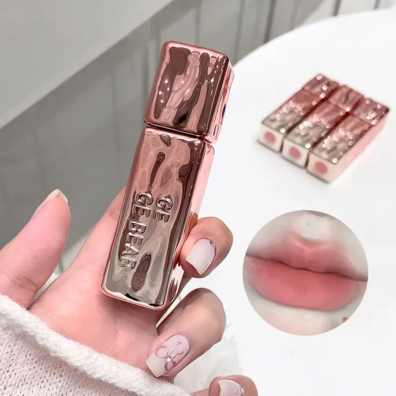 GegeBear Velvet Matte Air Lip Mousse: Long-Lasting, Non-Fading Formula-Natural Look with a Dewy High-Shine Finish for a Radiant