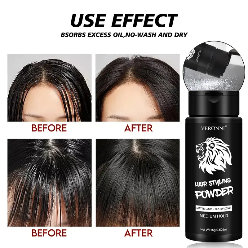Unisex Hair Powder Fluffy Increase Hair Volume Mattifying Powder/Finalize Hair Design Styling Shampoo Hair Powder For Women Men