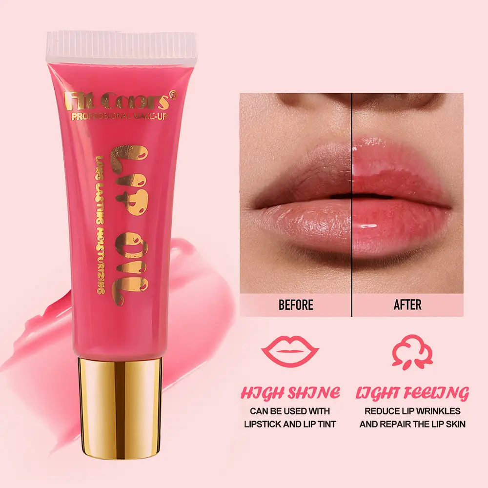 FIT COLOR 6 colors hose moisturizing hydration non-stick lip plumping honey oil hydrating mirror lip glaze liquid lipstick