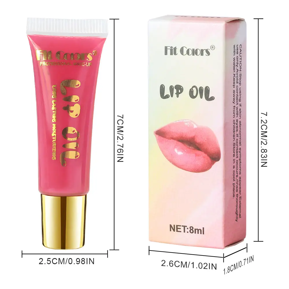 FIT COLOR 6 colors hose moisturizing hydration non-stick lip plumping honey oil hydrating mirror lip glaze liquid lipstick