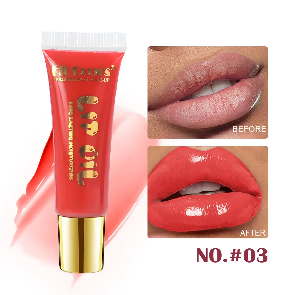 FIT COLOR 6 colors hose moisturizing hydration non-stick lip plumping honey oil hydrating mirror lip glaze liquid lipstick