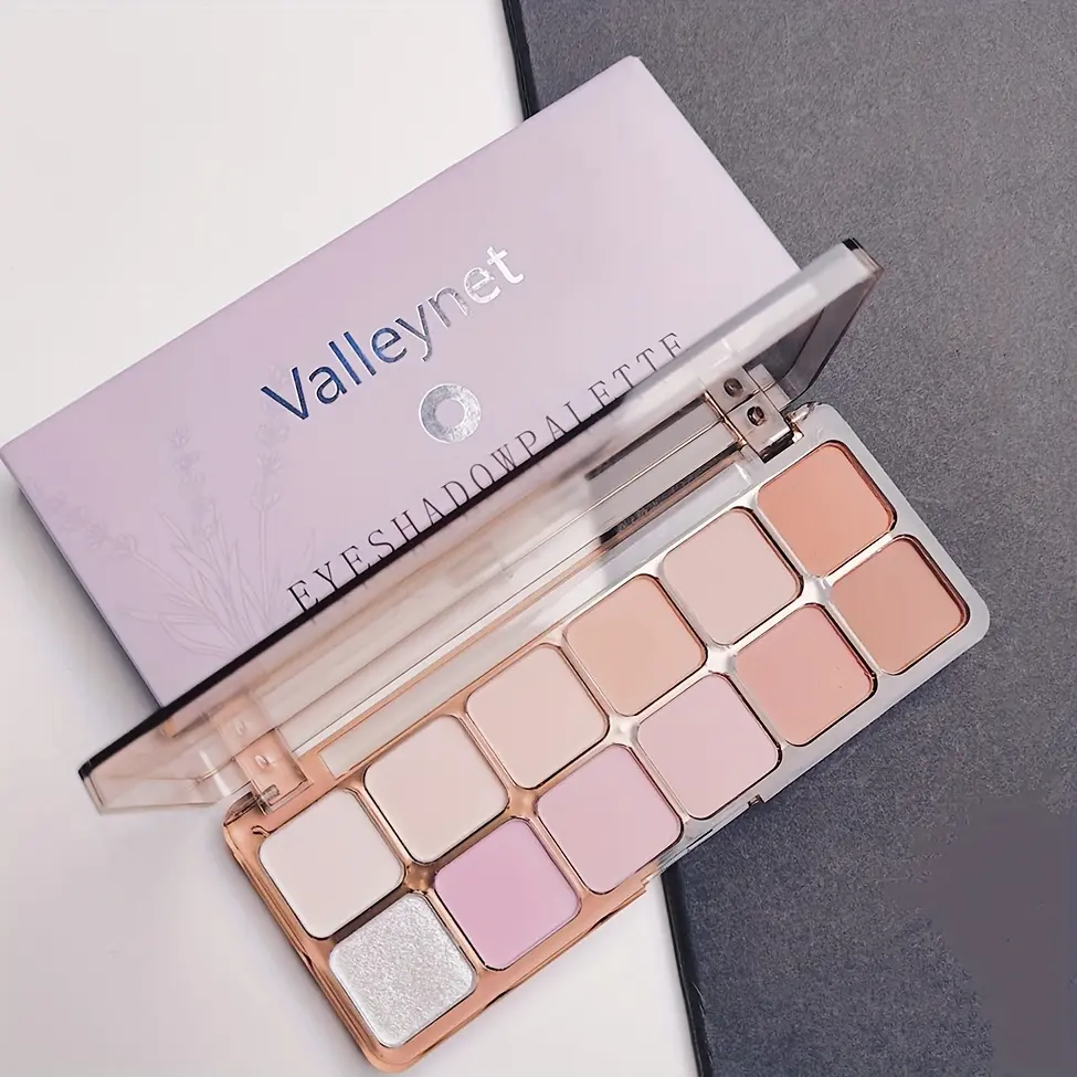 12 Color Eyeshadow Palette Earth Tones Shimmer Matte Waterproof Longlasting Pressed Powder Eye Shadow Palette  Makeup