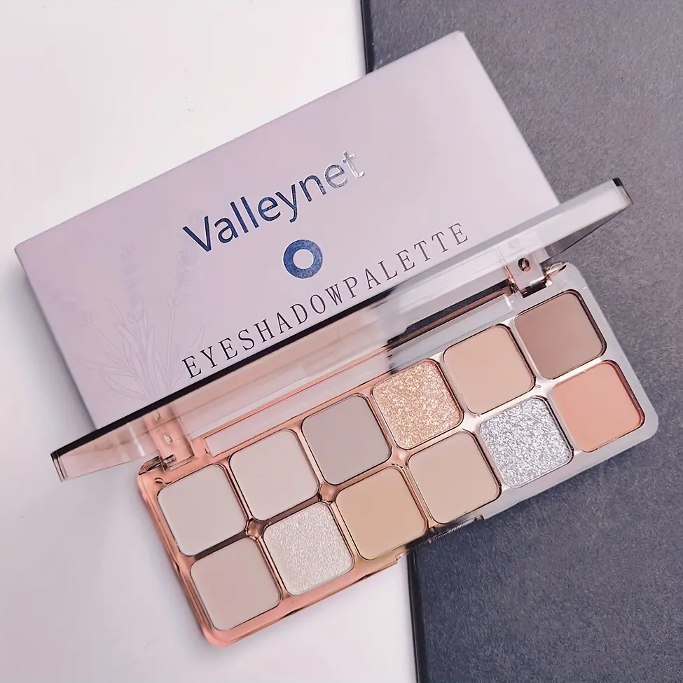 12 Color Eyeshadow Palette Earth Tones Shimmer Matte Waterproof Longlasting Pressed Powder Eye Shadow Palette  Makeup