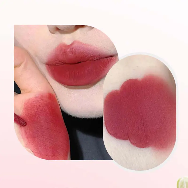 PINKCOCO Lucky Star Matte Lip Tint — Non-Transfer Formula, Skin-Tone Enhancing, Velvet-Matte Finish Lip Mud for a Chic and Lasti