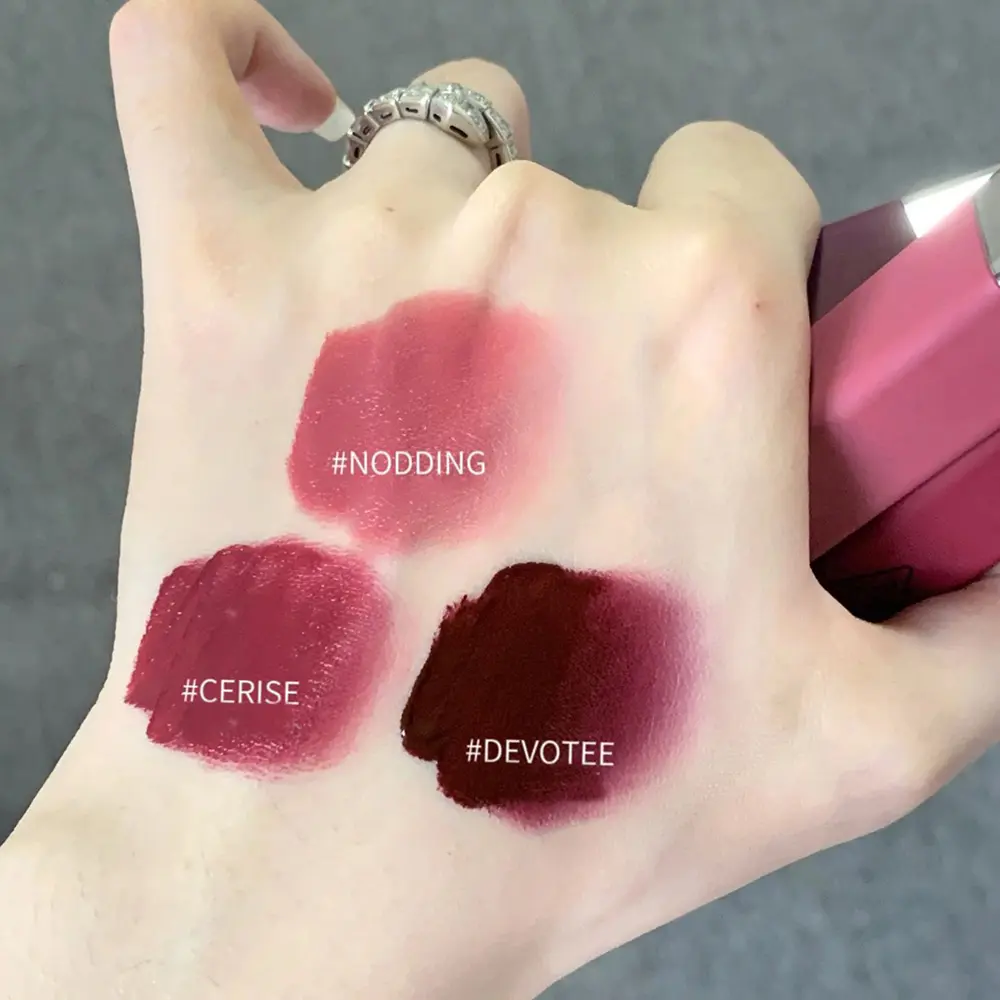 Cappuvini Matte Velvet Lip Glaze Moisturizing Smooth Long-Lasting Lipstick Makeup Lip Gloss