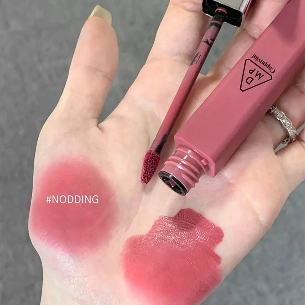 Cappuvini Matte Velvet Lip Glaze Moisturizing Smooth Long-Lasting Lipstick Makeup Lip Gloss