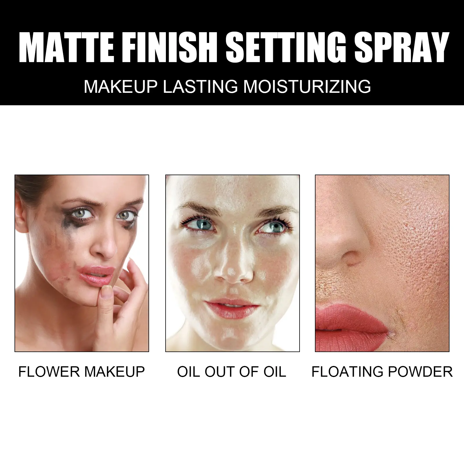 EELHOE Matte Setting Spray: Oil - control, long - lasting, non - smudging, waterproof, suitable for all skin types setting spray