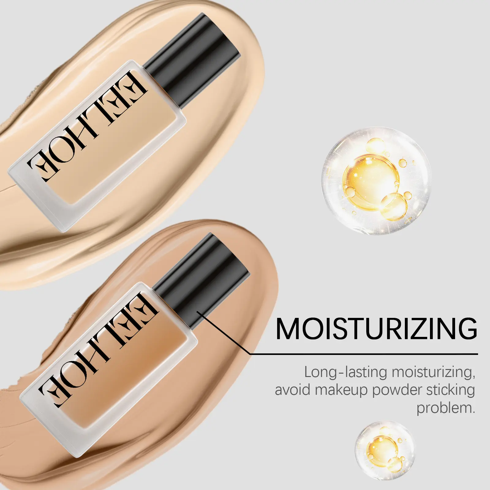 Eelhoe Matte Liquid Foundation Series Long Lasting Waterproof Not Easy to Remove Full Cover No Transfer Makeup Base Concealers