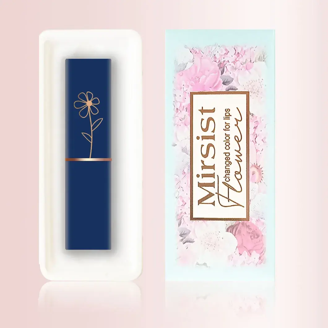 MIRSIST Color-Changing Jelly Lipstick Nutritious Lasting Moisturizing Non-Stick Cup Flower Temperature Color Change Lip Balm