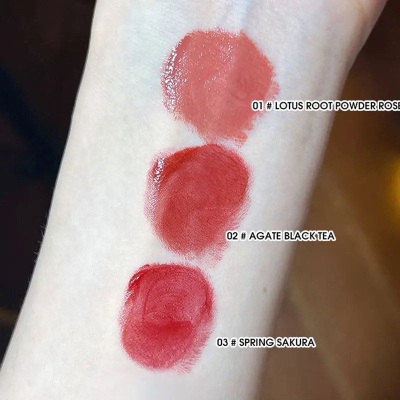 SHAQINUO Colorful Moisturizing lipstick Moisturizing and Weakening Lip Lines Lip Priming lipstick Three piece Package