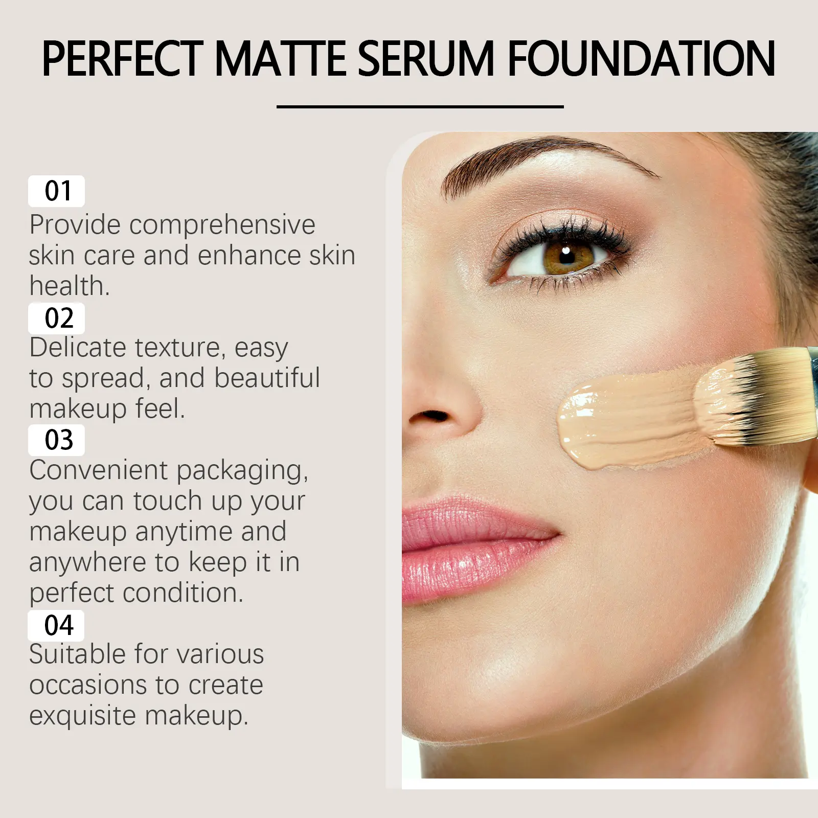 EELHOE Moisturizing Concealer Liquid Foundation No Creasing No Separation Fullcover Waterproof For Oil/dry Skin Makeup Product