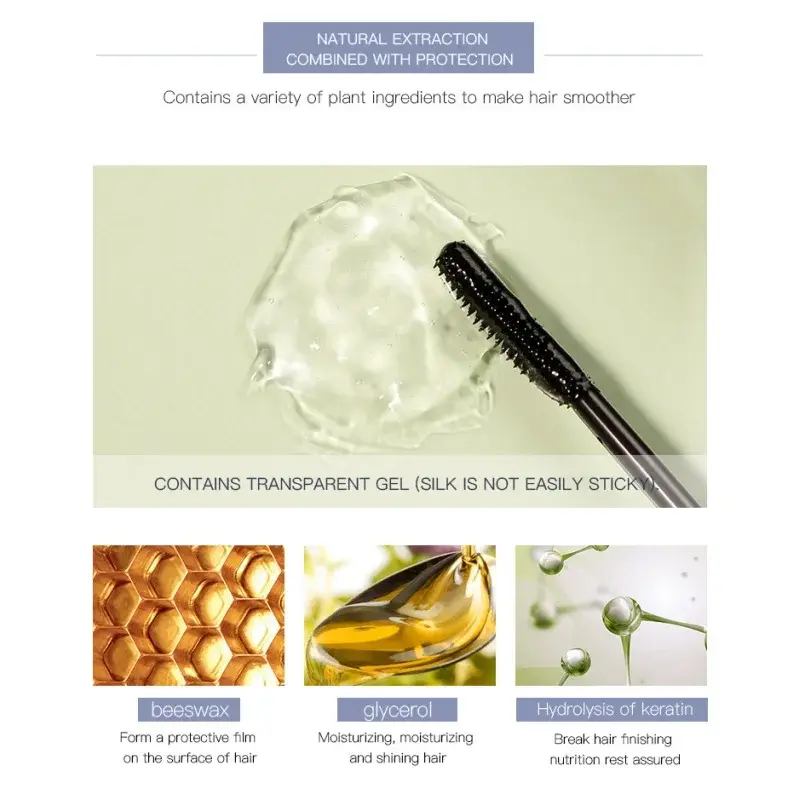 Flyaway Hair Taming Balm Smoothing Broken Hair Fixer Cream Hair Shaping Styling Gel Rapid Fixed Anti-Frizz Flyaway Hair Stick
