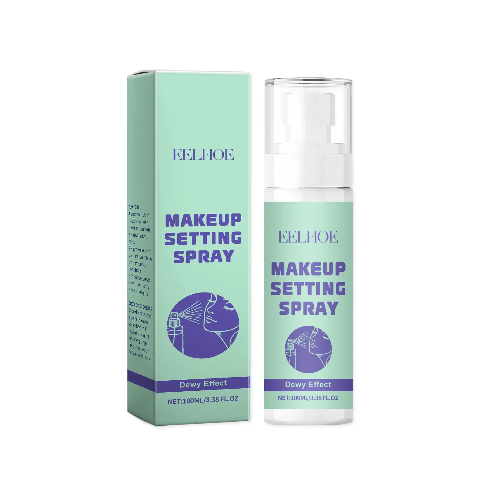 EELHOE Fixer Makeup Spray Nicotinamide Long Lasting Oil Control Waterproof Deep Hydration Face Primer for Makeup Setting Spray