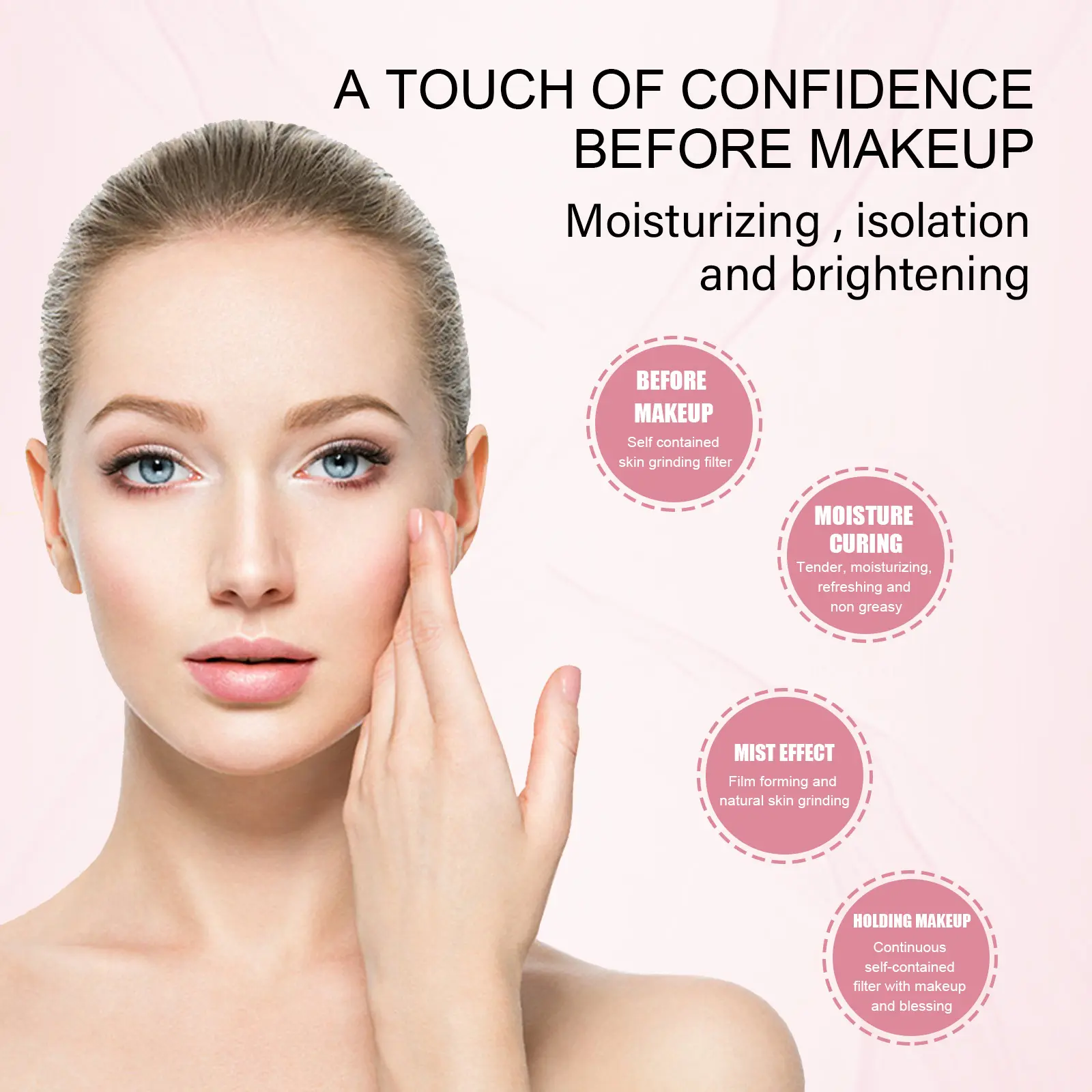 Makeup Face Primer Base Makeup Isolation Cream Gel Concealer Moisturizing Face Primer Invisible Pore Base Pre Makeup Base