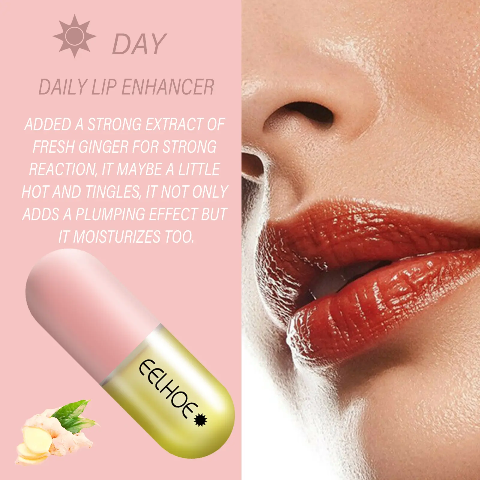 EELHOE Lip Balm Moisturizing Anti Cracking Lip Hydrating Long Lasting Anti-drying Repair Lip Lines Increase Elasticity Lipstick