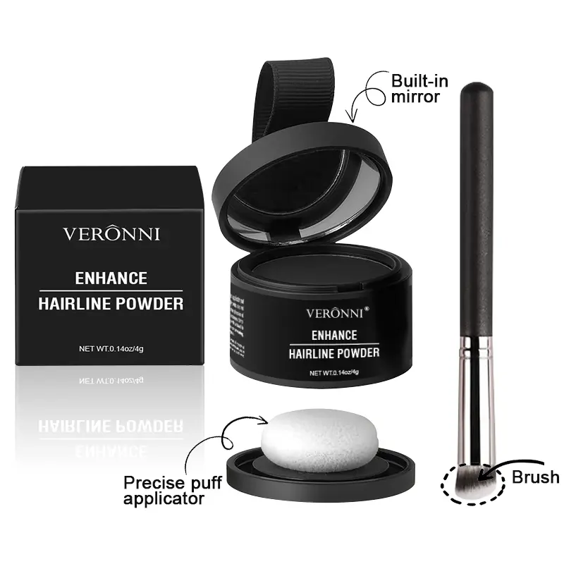 VERONNI Hairline Line Shadow Contouring Powder-Hair Repairing and Shadow Filling Powder Forehead Hairline Replacement Makeup