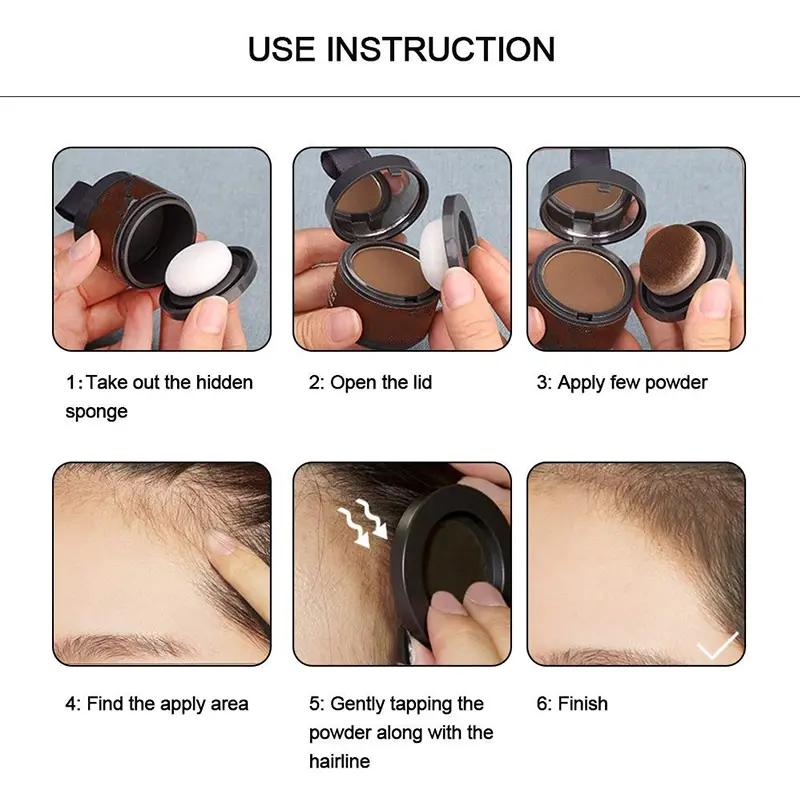 VERONNI Hairline Line Shadow Contouring Powder-Hair Repairing and Shadow Filling Powder Forehead Hairline Replacement Makeup