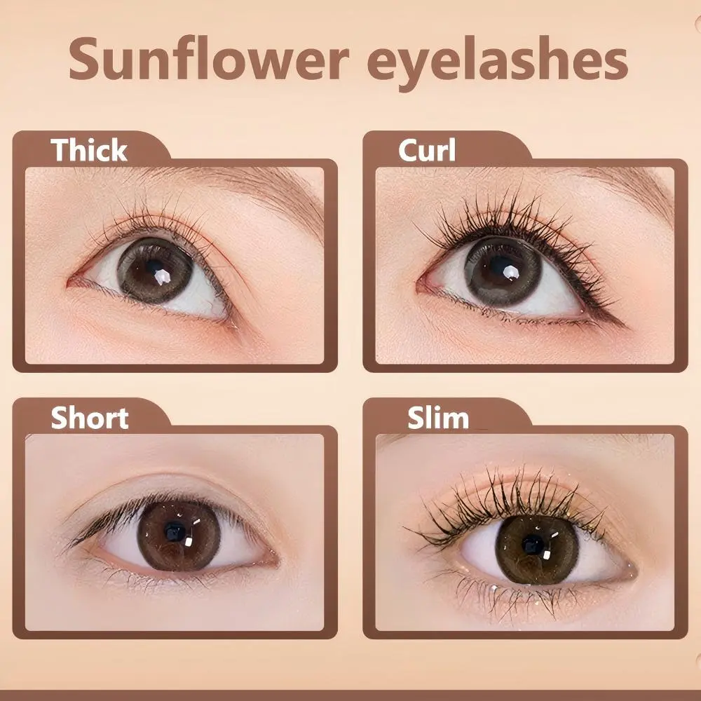 GECOMO Butterfly Flying Volume Mascara Curl Long-lasting Makeup Thin Brush Eyelash Primer Shape