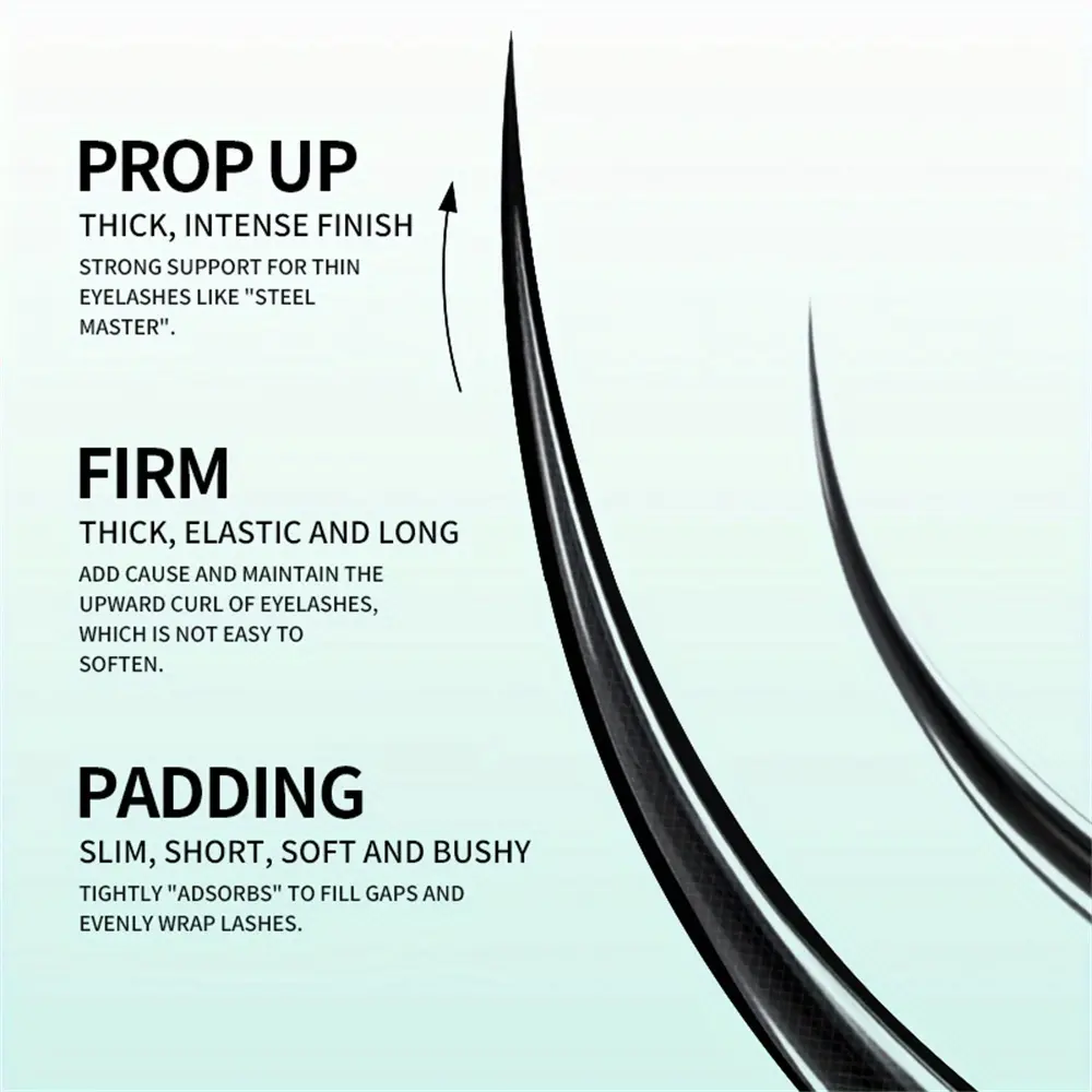 Lengthening Mascara Extreme Black Curling Mascara Long-Lasting Formula, Waterproof And Non-Fading Contains Plant Squalane