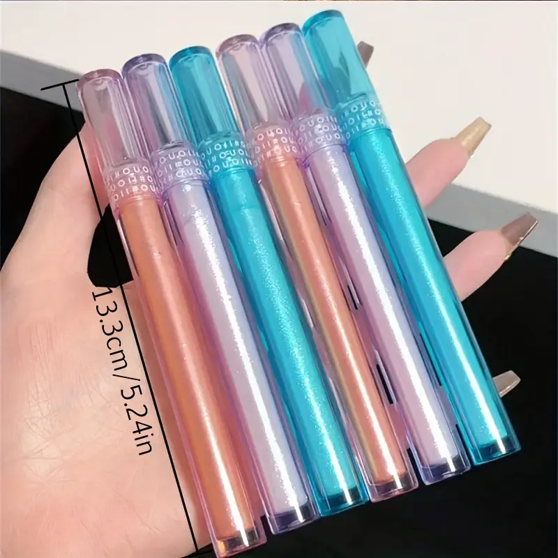 3pcs Set - 3 Colors Chameleon Eyeshadow: Pink, Micro Glitter Purple, Cyan, Chameleon Glitter Eyeshadow Long Lasting Eye Makeup