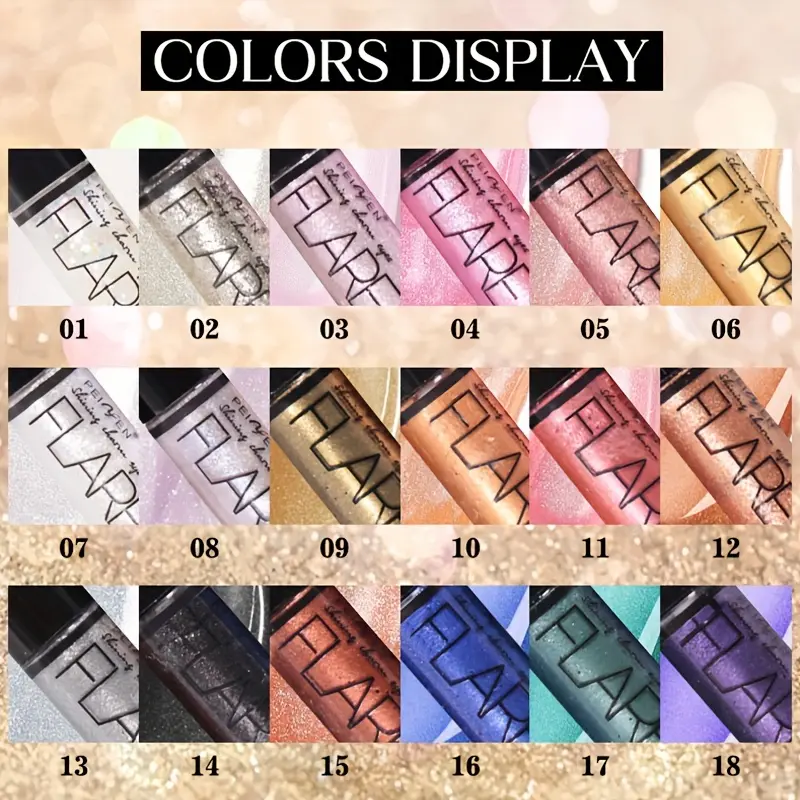 6 color glittering pearlescent liquid eye shadow brightening micro shiny pearlescent liquid eyeliner for sleeping silkworm