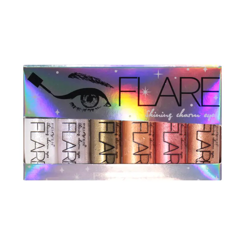 6 color glittering pearlescent liquid eye shadow brightening micro shiny pearlescent liquid eyeliner for sleeping silkworm