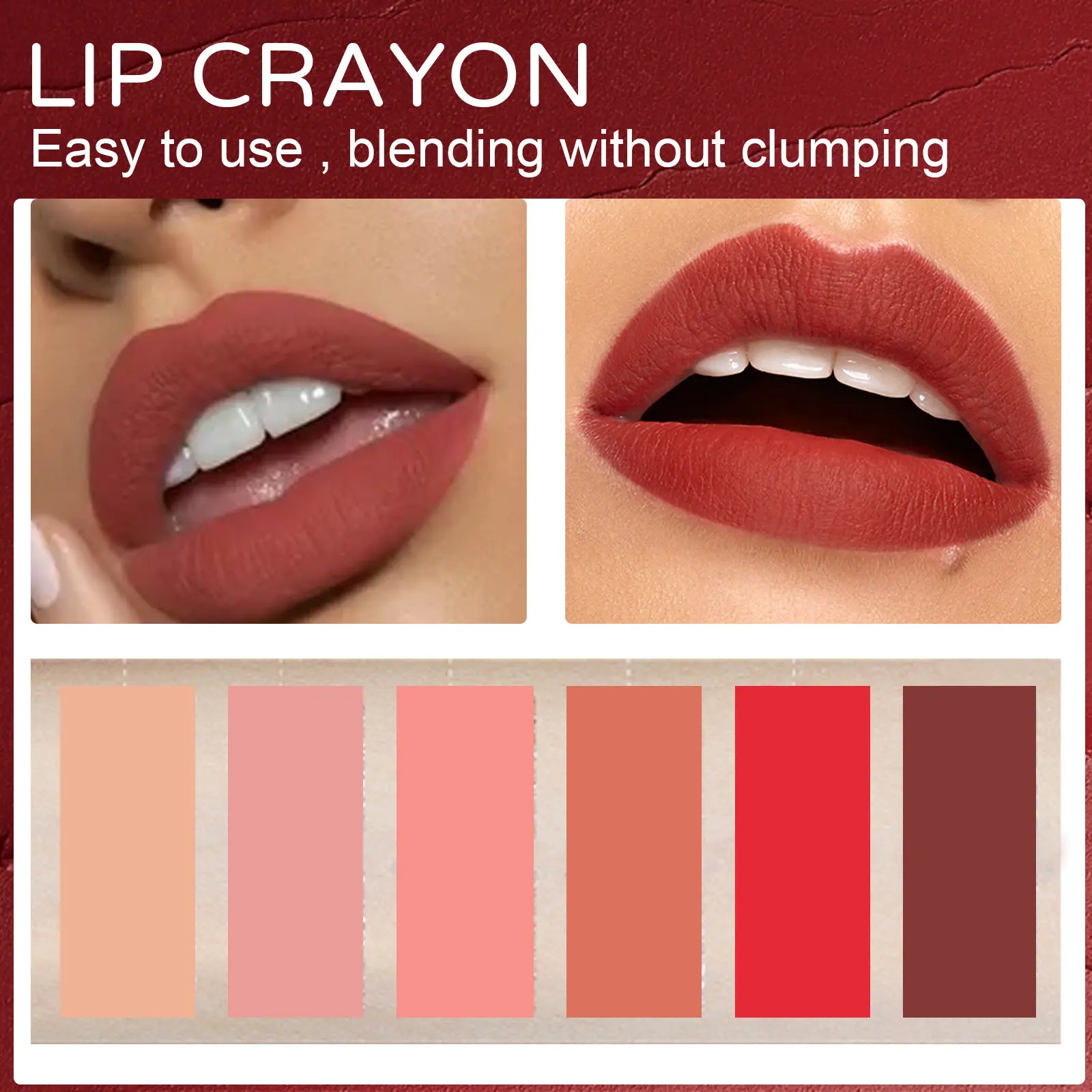 Waterproof Matte Lip Liner Contours Lips Long Lasting Weightless Precise Liner with Super Soft Blendable Texture Matte Soft